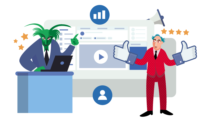 Meta Andromeda algorithm with Aperitif characters pointing to it.